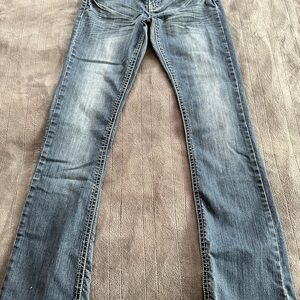Stylish Blue Women's Straight Leg Jeans
